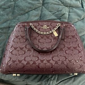 Burgundy Coach purse
